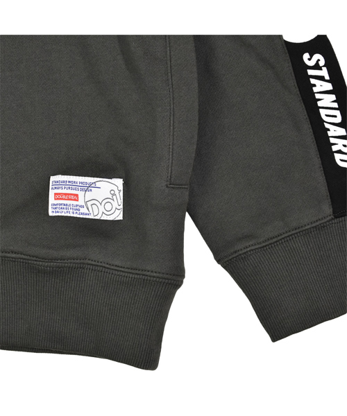 DOUBLE STEAL（ダブルスティール）の「Line Print Sweat パーカー（パーカー・メンズ・チャコールグレー/ブラック/スモークピンク・MEDIUM/LARGE/X-LARGE）」の7枚目の写真