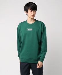 HOMETOWN CREW SWEAT/スラッシャーユニセックス10oz(オンス)ヘビーウェイトワンポイントロゴ裏起毛スウェットトレーナー