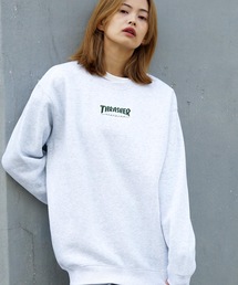 HOMETOWN CREW SWEAT/スラッシャーユニセックス10oz(オンス)ヘビーウェイトワンポイントロゴ裏起毛スウェットトレーナー