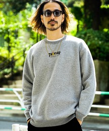 THRASHER（スラッシャー）の「HOMETOWN CREW SWEAT/スラッシャーユニセックス10oz(オンス)ヘビーウェイトワンポイントロゴ裏起毛スウェットトレーナー（スウェット）」