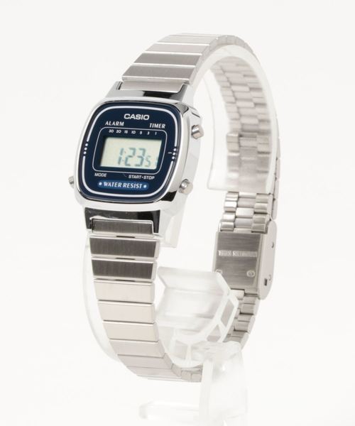 CASIO（カシオ）の「【60】【CASIO（カシオ）】デジタルミニ　腕時計（デジタル腕時計・レディース・シルバー/シルバー系その他/シルバー系その他2/ボルドー・FREE）」の7枚目の写真
