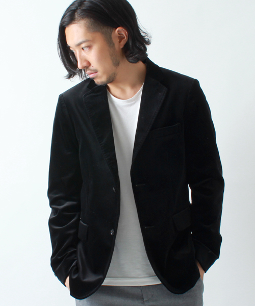 BEAMS（ビームス）の「□BEAMS / Velvet 2B ジャケット（テーラードジャケット・メンズ・ブラック/ネイビー・SMALL/MEDIUM/LARGE）」の2枚目の写真