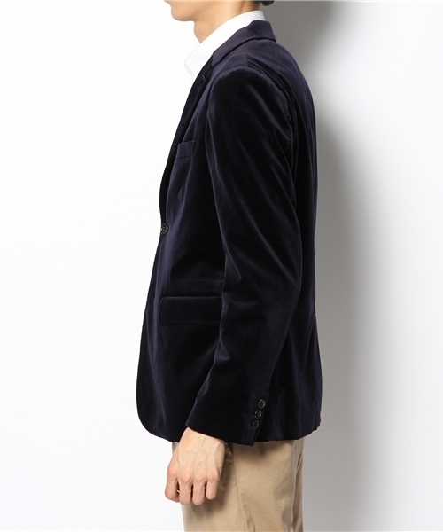 BEAMS（ビームス）の「□BEAMS / Velvet 2B ジャケット（テーラードジャケット・メンズ・ブラック/ネイビー・SMALL/MEDIUM/LARGE）」の3枚目の写真