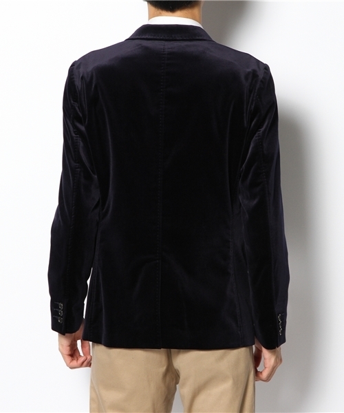BEAMS（ビームス）の「□BEAMS / Velvet 2B ジャケット（テーラードジャケット・メンズ・ブラック/ネイビー・SMALL/MEDIUM/LARGE）」の4枚目の写真