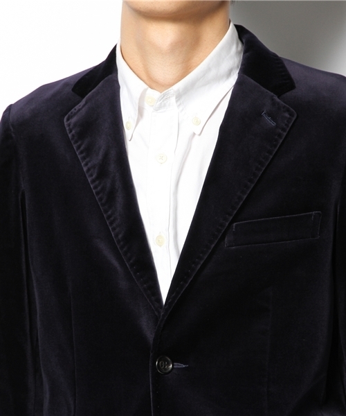 BEAMS（ビームス）の「□BEAMS / Velvet 2B ジャケット（テーラードジャケット・メンズ・ブラック/ネイビー・SMALL/MEDIUM/LARGE）」の6枚目の写真