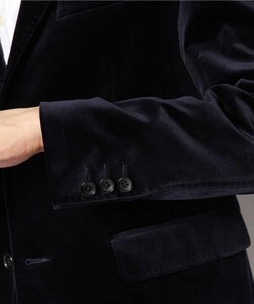 BEAMS（ビームス）の「□BEAMS / Velvet 2B ジャケット（テーラードジャケット・メンズ・ブラック/ネイビー・SMALL/MEDIUM/LARGE）」の7枚目の写真