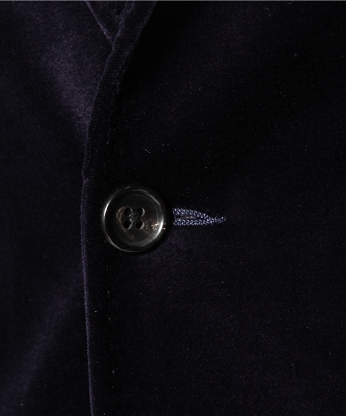 BEAMS（ビームス）の「□BEAMS / Velvet 2B ジャケット（テーラードジャケット・メンズ・ブラック/ネイビー・SMALL/MEDIUM/LARGE）」の9枚目の写真