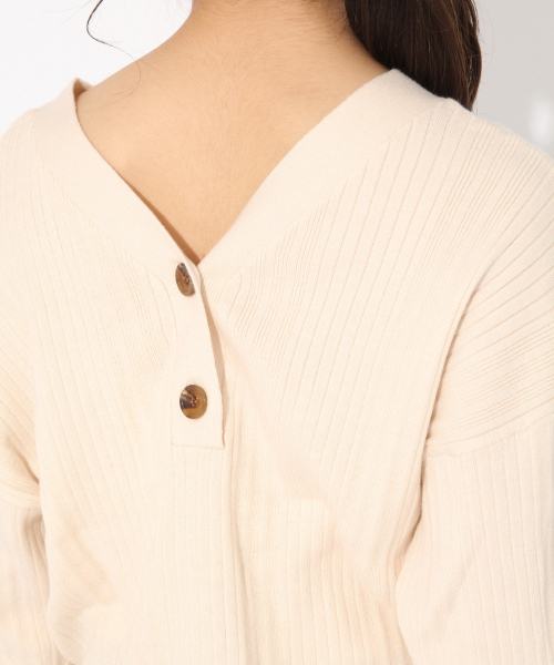 Heather(ヘザー)の「ハイゲージリブボタンカーディガン 827987(カーディガン/ボレロ・レディース・アイボリー/ブラック/ベージュ/グリーン/レッド・FREE)」の19枚目の写真