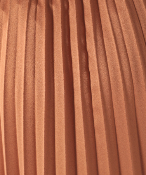 BAYFLOW（ベイフロー）の「サテンプリーツロングスカート（スカート・レディース・スカイブルー/ブラウン/グレー/ピンク・SMALL/MEDIUM）」の6枚目の写真