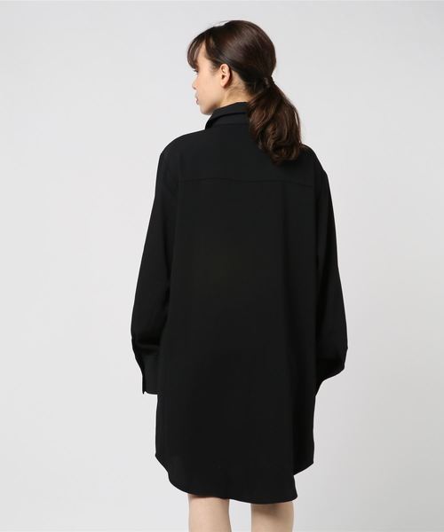 PUNYUS（プニュズ）の「シャツワンピース（シャツワンピース・レディース・ブラック/ベージュ/ピンク/ブルー・1/2/4/3）」の5枚目の写真