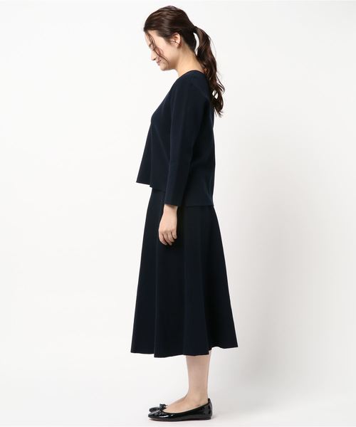 SALON adam et rope'（サロン アダム エ ロペ）の「【セットアップ】ミラノリブセットアップ（ワンピース・レディース・パープル/ネイビー・FREE）」の5枚目の写真