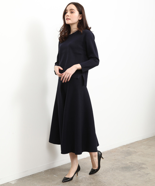 SALON adam et rope'（サロン アダム エ ロペ）の「【セットアップ】ミラノリブセットアップ（ワンピース・レディース・パープル/ネイビー・FREE）」の11枚目の写真