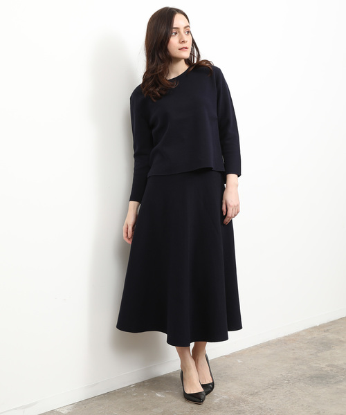 SALON adam et rope'（サロン アダム エ ロペ）の「【セットアップ】ミラノリブセットアップ（ワンピース・レディース・パープル/ネイビー・FREE）」の10枚目の写真