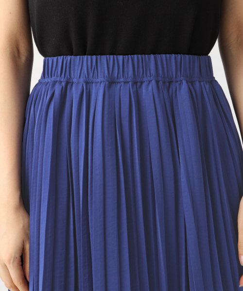 A part by（アパートバイ）の「Pランダムプリーツスカート　 831897（スカート・レディース・ベージュ/ブラウン/ブルー/グリーン・FREE）」の17枚目の写真