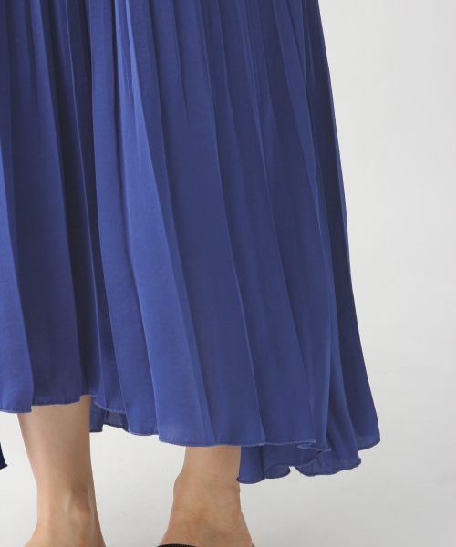 A part by（アパートバイ）の「Pランダムプリーツスカート　 831897（スカート・レディース・ベージュ/ブラウン/ブルー/グリーン・FREE）」の18枚目の写真