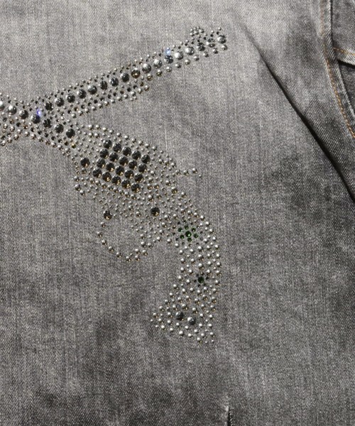 roarguns（ロアーガンズ）の「12oz DENIM BLOUSON SWAROVSKI（カバーオール・メンズ・ブラック系その他・2）」の8枚目の写真
