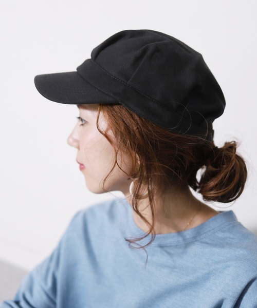 reca（レカ）の「【zozotown限定】コットンミックス柔らかキャスケット（キャスケット・レディース・ブラック/グレー/カーキ/ネイビー・FREE）」の7枚目の写真