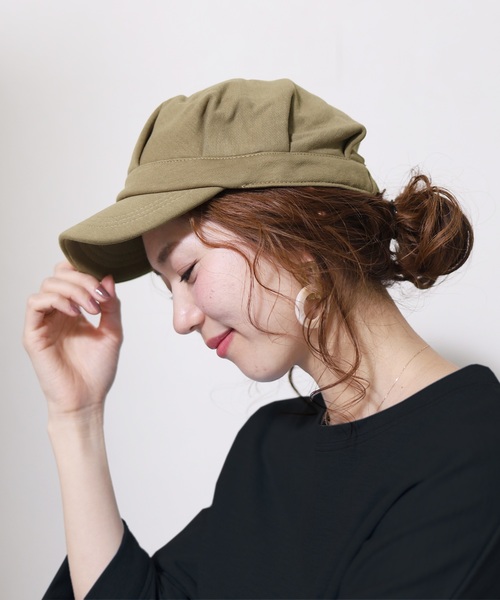reca（レカ）の「【zozotown限定】コットンミックス柔らかキャスケット（キャスケット・レディース・ブラック/グレー/カーキ/ネイビー・FREE）」の9枚目の写真