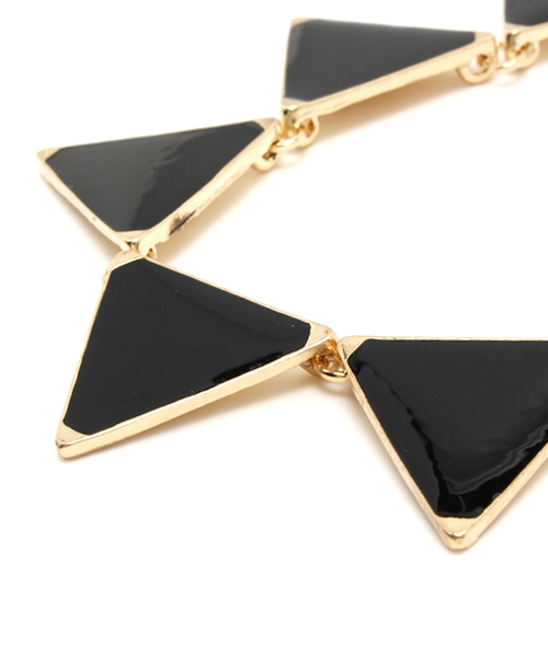 WEGO（ウィゴー）の「WEGO/三角チェーンネックレス（ネックレス・レディース・ホワイト/ブラック/ライム/パープル・FREE）」の7枚目の写真