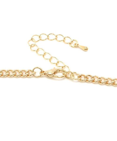 WEGO（ウィゴー）の「WEGO/三角チェーンネックレス（ネックレス・レディース・ホワイト/ブラック/ライム/パープル・FREE）」の6枚目の写真