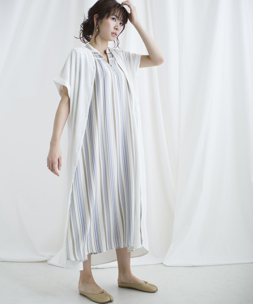 lala Born(ララボーン)の「lalaBorn/ロングスリットワンピース(ワンピース・レディース・ホワイト/ブラック/ミント・FREE)」の12枚目の写真