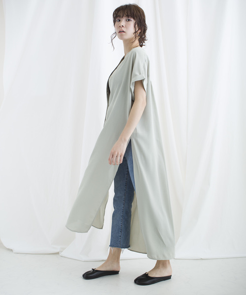 lala Born(ララボーン)の「lalaBorn/ロングスリットワンピース(ワンピース・レディース・ホワイト/ブラック/ミント・FREE)」の15枚目の写真