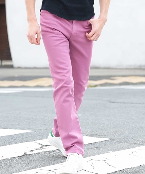 MICHEL KLEIN HOMME (ミッシェルクランオム)の「パンツ(ファクトリエコラボパンツ)(その他パンツ・メンズ・ブルー/ライトピンク/クリーム/グリーン・46/48/50)」の9枚目の写真