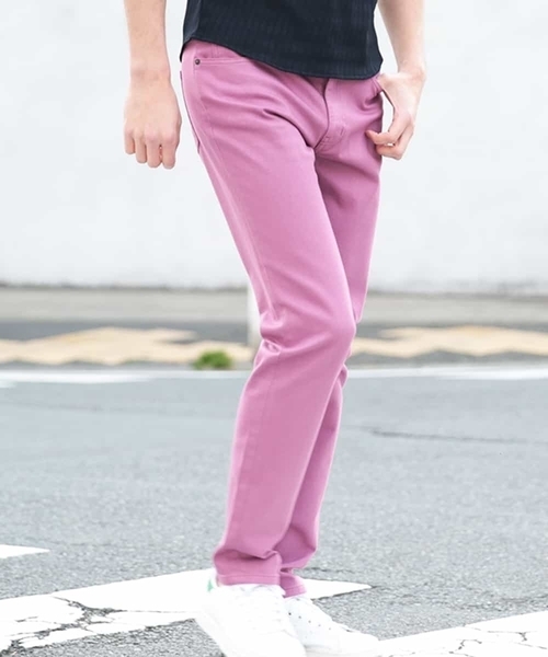 MICHEL KLEIN HOMME (ミッシェルクランオム)の「パンツ(ファクトリエコラボパンツ)(その他パンツ・メンズ・ブルー/ライトピンク/クリーム/グリーン・46/48/50)」の11枚目の写真