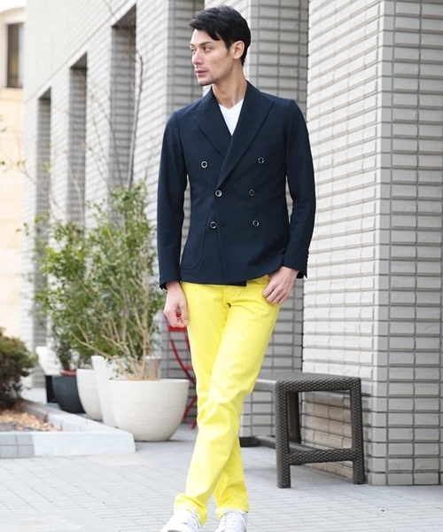 MICHEL KLEIN HOMME (ミッシェルクランオム)の「パンツ(ファクトリエコラボパンツ)(その他パンツ・メンズ・ブルー/ライトピンク/クリーム/グリーン・46/48/50)」の15枚目の写真