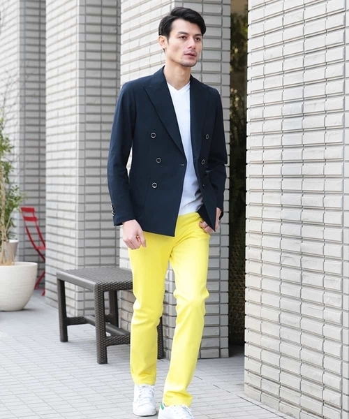 MICHEL KLEIN HOMME (ミッシェルクランオム)の「パンツ(ファクトリエコラボパンツ)(その他パンツ・メンズ・ブルー/ライトピンク/クリーム/グリーン・46/48/50)」の18枚目の写真