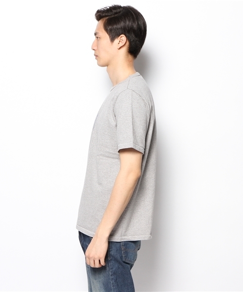 Denime(ドゥニーム)の「SS T Time is Art(Tシャツ/カットソー・メンズ・ホワイト/杢グレー/サックスブルー・LARGE/MEDIUM/SMALL)」の4枚目の写真