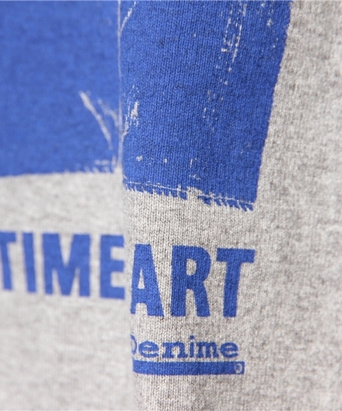 Denime(ドゥニーム)の「SS T Time is Art(Tシャツ/カットソー・メンズ・ホワイト/杢グレー/サックスブルー・LARGE/MEDIUM/SMALL)」の9枚目の写真