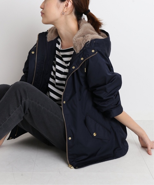 セール】エコファー付きフードミリタリーブルゾン◇（ブルゾン