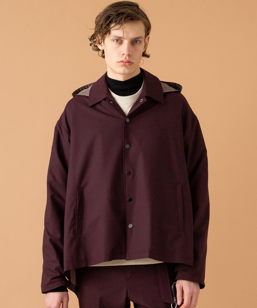 liberum（リベルム）の「【LIBERUM】ハイブリッドフーディブルゾン/BL01（ブルゾン・メンズ・ブルー/ボルドー・1/2）」の2枚目の写真