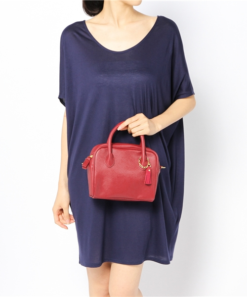 Ray BEAMS(レイビームス)の「Ray BEAMS / 2WAY ミニボストン & ショルダーバッグ(ショルダーバッグ・レディース・ワイン/ネイビー・ONE SIZE)」の7枚目の写真