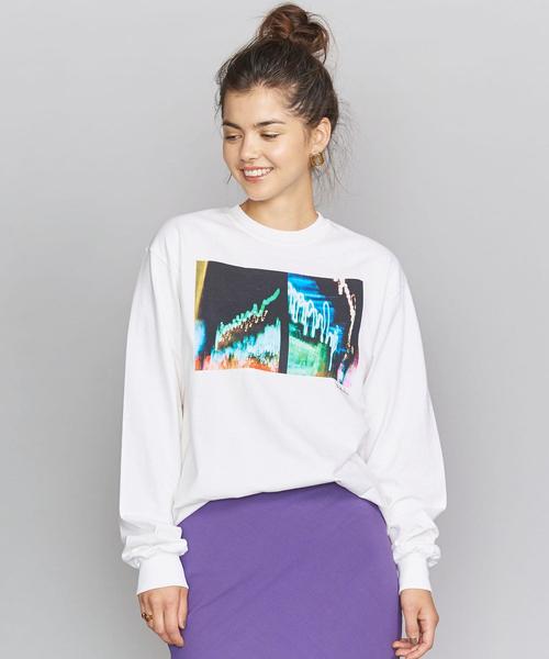 BEAUTY&YOUTH UNITED ARROWS(ビューティーアンドユースユナイテッドアローズ)の「<idilliaco>フォトプリントロングスリーブTシャツ(Tシャツ/カットソー・レディース・ホワイト/ブラック/その他1・FREE)」の3枚目の写真