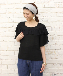 mystic | フレアSLフリルブラウス(シャツ/ブラウス)