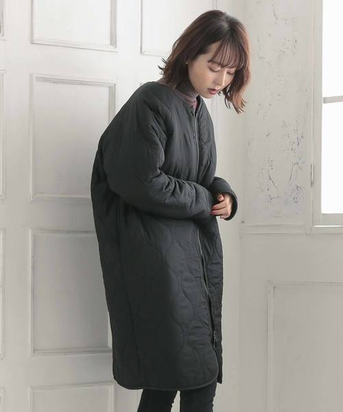 KOBE LETTUCE（コウベレタス）の「スタンドカラー・ノーカラー2typeリバーシブルロングボアフリースブルゾンコート（ブルゾン・レディース・ホワイト系その他2/ホワイト系その他3/ブラウン系その他/ブラック系その他/アイボリー/ホワイト系その他/ブラウン/ブラック・2/1）」の5枚目の写真