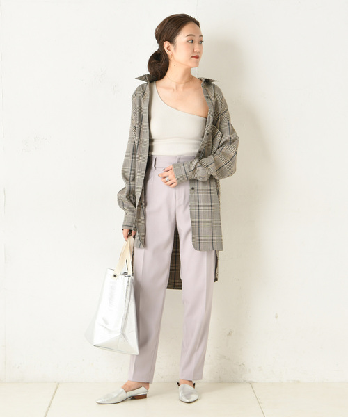 DouDou（ドゥドゥ）の「NEWテーパードパンツ（その他パンツ・レディース・ブラウン/バイオレット・38/36）」の9枚目の写真