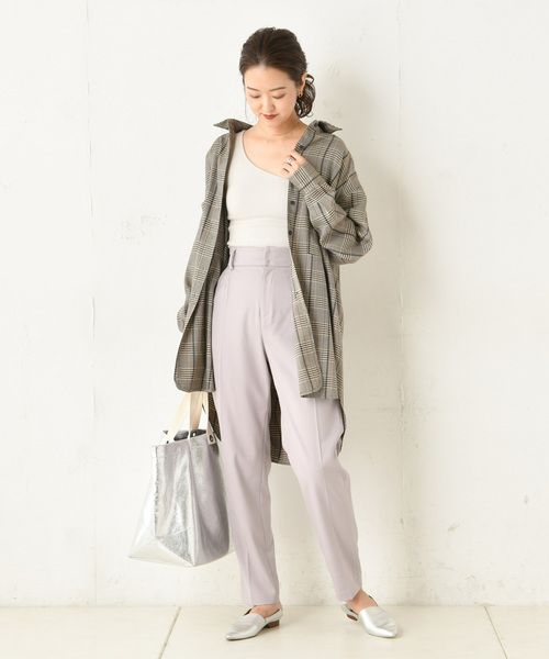 DouDou（ドゥドゥ）の「NEWテーパードパンツ（その他パンツ・レディース・ブラウン/バイオレット・38/36）」の18枚目の写真