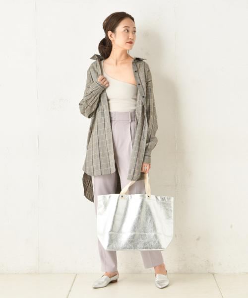 DouDou（ドゥドゥ）の「NEWテーパードパンツ（その他パンツ・レディース・ブラウン/バイオレット・38/36）」の21枚目の写真