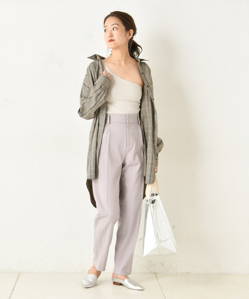 DouDou（ドゥドゥ）の「NEWテーパードパンツ（その他パンツ・レディース・ブラウン/バイオレット・38/36）」の12枚目の写真