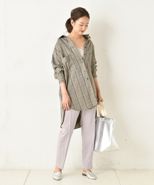 DouDou（ドゥドゥ）の「NEWテーパードパンツ（その他パンツ・レディース・ブラウン/バイオレット・38/36）」の16枚目の写真