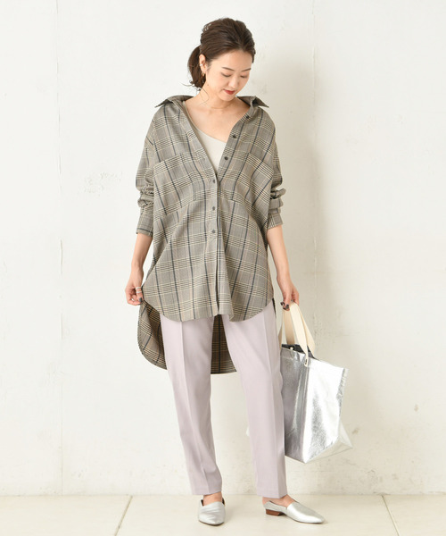 DouDou（ドゥドゥ）の「NEWテーパードパンツ（その他パンツ・レディース・ブラウン/バイオレット・38/36）」の11枚目の写真