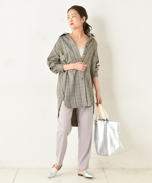 DouDou（ドゥドゥ）の「NEWテーパードパンツ（その他パンツ・レディース・ブラウン/バイオレット・38/36）」の20枚目の写真