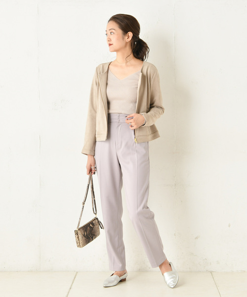 DouDou（ドゥドゥ）の「NEWテーパードパンツ（その他パンツ・レディース・ブラウン/バイオレット・38/36）」の17枚目の写真