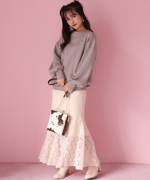 one after another NICE CLAUP（ワンアフターアナザーナイスクラップ）の「チューリップアソートスカート（スカート・レディース・アイボリー/ブルー系その他/レオパード/チェック・FREE）」の21枚目の写真