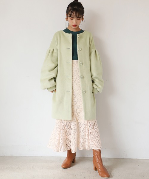 one after another NICE CLAUP（ワンアフターアナザーナイスクラップ）の「チューリップアソートスカート（スカート・レディース・アイボリー/ブルー系その他/レオパード/チェック・FREE）」の16枚目の写真