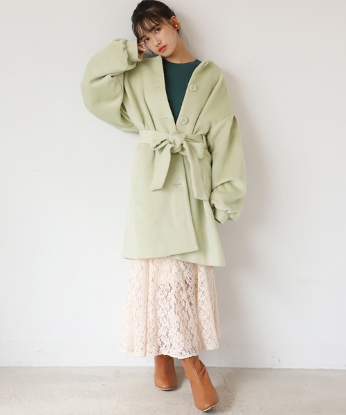 one after another NICE CLAUP（ワンアフターアナザーナイスクラップ）の「チューリップアソートスカート（スカート・レディース・アイボリー/ブルー系その他/レオパード/チェック・FREE）」の7枚目の写真