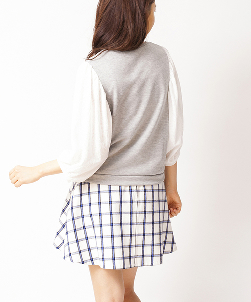 WEGO(ウィゴー)の「WEGO/チェックサーキュラースカート(スカート・レディース・ホワイト/ホワイト系その他/グリーン/ブルー/レッド/レッド系その他・FREE)」の8枚目の写真